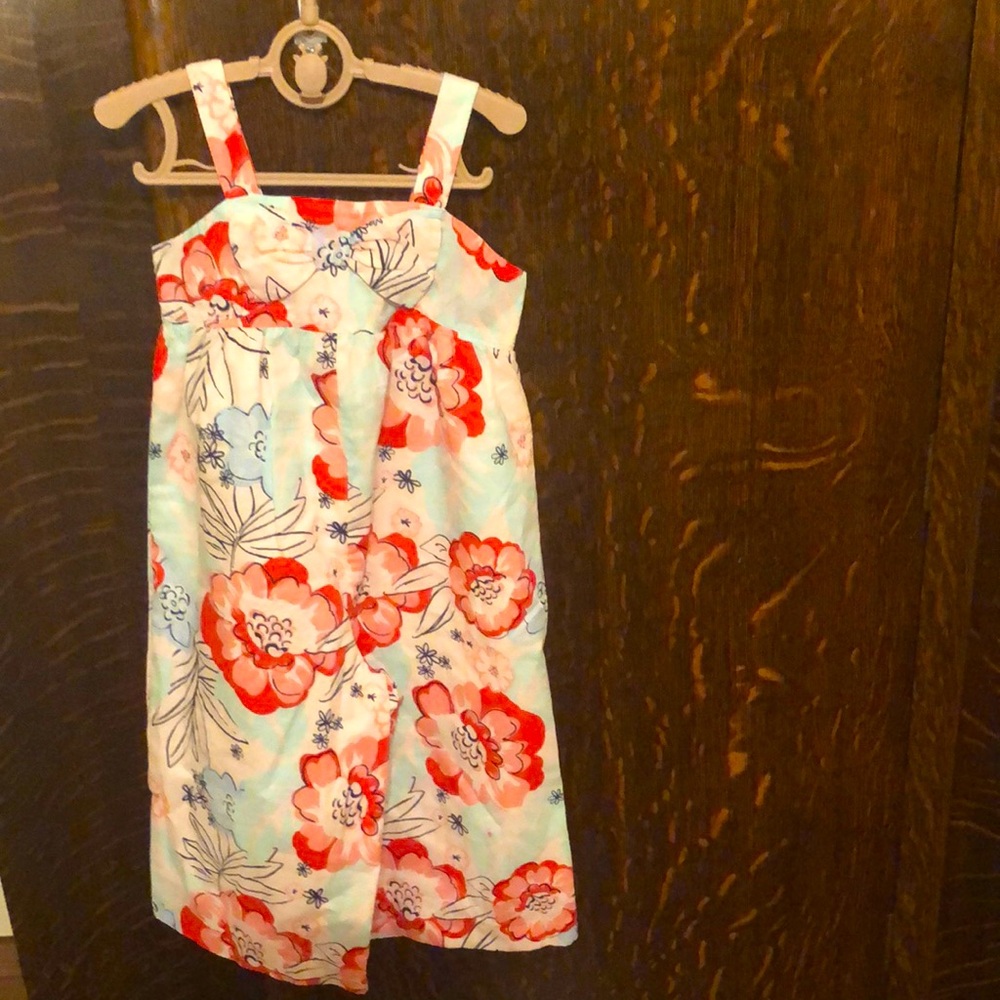 Janie & Jack Floral wide leg romper size 4. Never worn